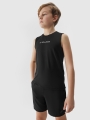 Top desportivo de secagem rápida para rapaz - preto 4FJWSS25TFTSM1211 preto