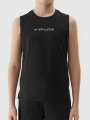 Top desportivo de secagem rápida para rapaz - preto 4FJWSS25TFTSM1211 preto