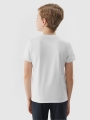 T-shirt desportiva de secagem rápida para rapaz - branca 4FJWSS25TFTSM1438 Branco