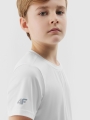T-shirt desportiva de secagem rápida para rapaz - branca 4FJWSS25TFTSM1438 Branco