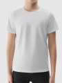 T-shirt desportiva de secagem rápida para rapaz - branca 4FJWSS25TFTSM1438 Branco