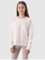 Manga comprida oversize lisa feminina - bege 4FJWSS25TLONF377 Bege
