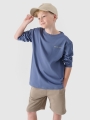 Camisola De Manga Comprida Para Rapaz - Azul - 4FJWSS25TLONM421        