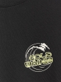 Manga comprida oversize com estampado - branco 4FJWSS25TLONM435 preto