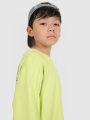 Manga comprida oversize com estampado - branco 4FJWSS25TLONM435 Verde