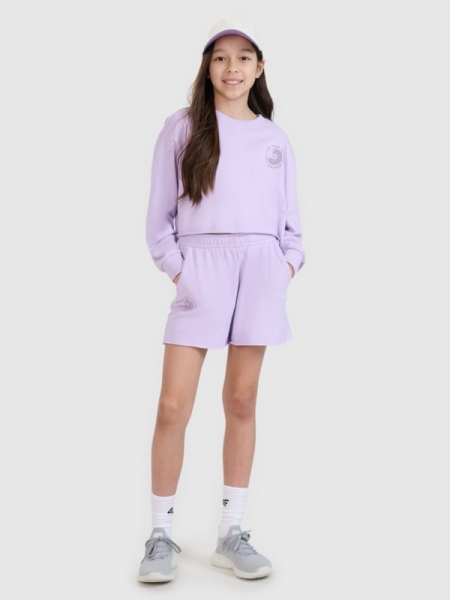 Calções de Treino para Rapariga - Roxo/Violeta - 4FJWSS25TSHOF484                 