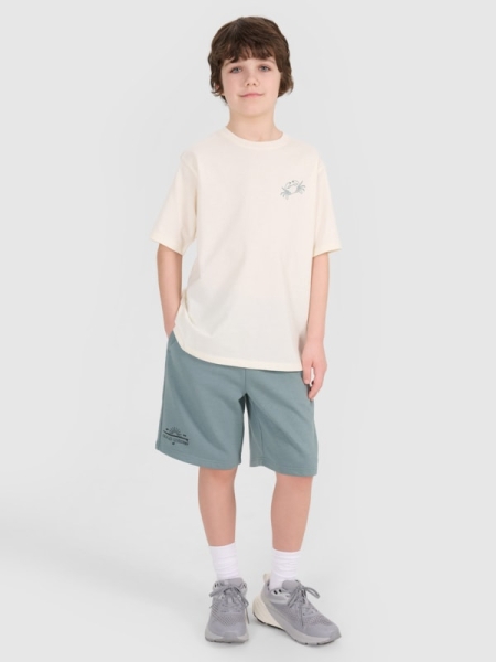 Calções Jogger para Rapaz - Turquesa - 4FJWSS25TSHOM500 