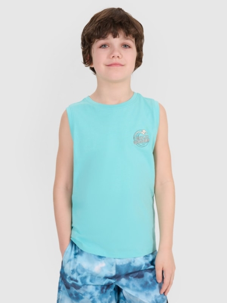 Sem mangas 4FJWSS25TSLEM162 turquesa
