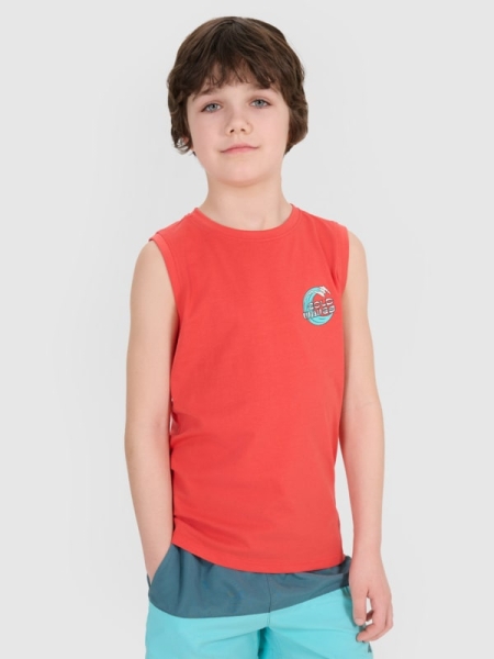 Sem mangas 4FJWSS25TSLEM162 Vermelho