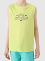 Camisola de Alças para Rapaz - Verde - 4FJWSS25TSLEM163                                                         