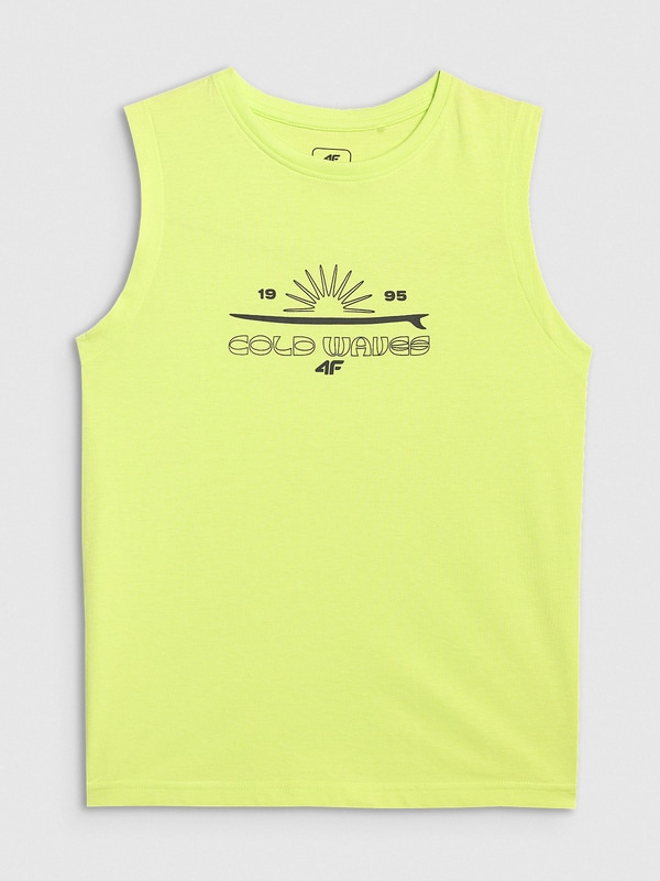 Camisola de Alças para Rapaz - Verde - 4FJWSS25TSLEM163