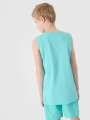 Camisola de Alças para Rapaz - Turquesa - 4FJWSS25TSLEM164                                                         