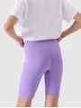 Calções Justos para Rapariga - Violeta - 4FJWSS25TSTIF014 