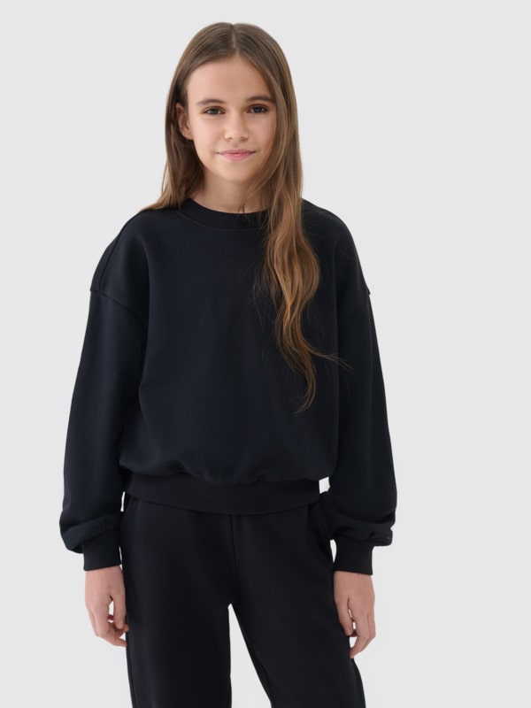 Sweatshirt para Rapariga - Preto - 4FJWSS25TSWSF1479          