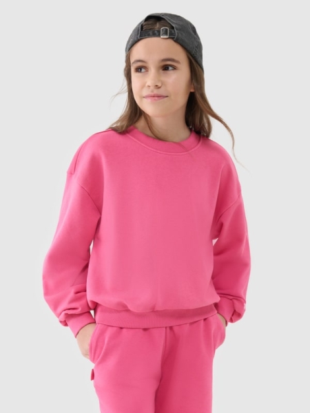 Sweatshirt para Rapariga - Cor-de-Rosa - 4FJWSS25TSWSF1479          