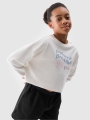 Sweatshirt para Rapariga - Branco - 4FJWSS25TSWSF1483         