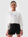 Sweatshirt para Rapariga - Branco - 4FJWSS25TSWSF1483         