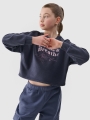 Sweatshirt para Rapariga - Cinzento - 4FJWSS25TSWSF1483             