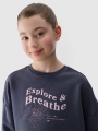 Sweatshirt para Rapariga - Cinzento - 4FJWSS25TSWSF1483             