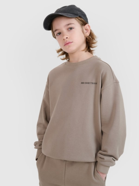 Sweatshirt para Rapaz - Bege - 4FJWSS25TSWSM1713            