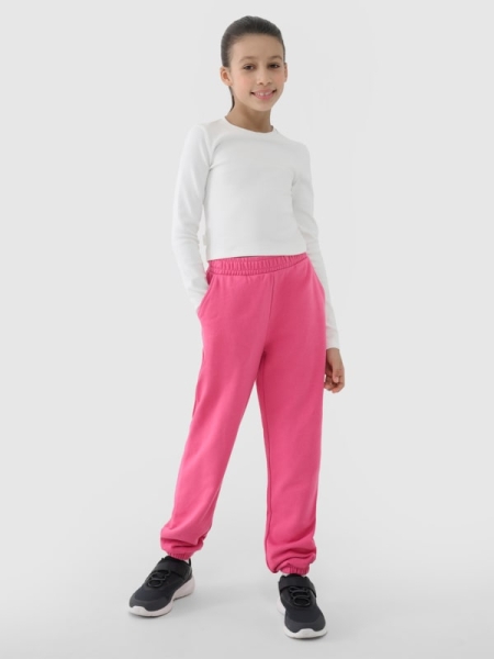 Calças Fato de Treino Jogger  para Rapariga - Cor-de-Rosa  - 4FJWSS25TTROF0950