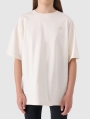 T-shirt lisa oversize para rapariga - bege 4FJWSS25TTSHF1851 Bege