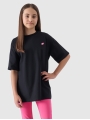T-shirt lisa oversize para rapariga - preto 4FJWSS25TTSHF1851 preto