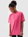 T-shirt lisa oversize para rapariga - rosa 4FJWSS25TTSHF1851 rosa