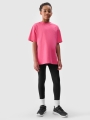 T-shirt lisa oversize para rapariga - rosa 4FJWSS25TTSHF1851 rosa