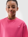 T-shirt lisa oversize para rapariga - rosa 4FJWSS25TTSHF1851 rosa