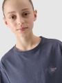 T-shirt oversize para rapariga com estampado - cinzento 4FJWSS25TTSHF1853 cinzento