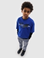 T-shirt oversize para rapaz com estampado - azul 4FJWSS25TTSHM1880 azul