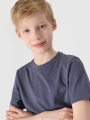 T-shirt normal de rapaz com estampado - cinzento 4FJWSS25TTSHM1881 cinzento