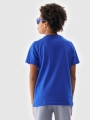 T-shirt normal de rapaz com estampado - azul 4FJWSS25TTSHM1881 azul