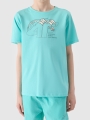T-shirt para Rapaz - Turquesa - 4FJWSS25TTSHM1917         