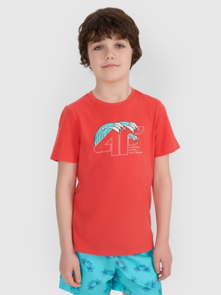 T-shirt para Rapaz - Vermelho - 4FJWSS25TTSHM1917         