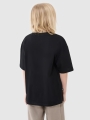 T-shirt oversize para rapaz com estampado - preto 4FJWSS25TTSHM2184 preto