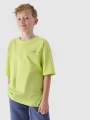 T-shirt oversize para rapaz com estampado - verde 4FJWSS25TTSHM2184 Verde