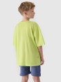 T-shirt oversize para rapaz com estampado - verde 4FJWSS25TTSHM2184 Verde