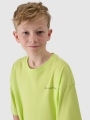 T-shirt oversize para rapaz com estampado - verde 4FJWSS25TTSHM2184 Verde