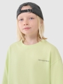 T-shirt oversize para rapaz com estampado - verde 4FJWSS25TTSHM2184 Verde