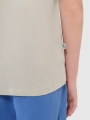 T-shirt para rapaz com estampado - bege 4FJWSS25TTSHM2186 Bege