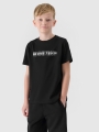 T-shirt para rapaz com estampado - preto 4FJWSS25TTSHM2186 preto