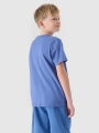 T-shirt para rapaz com estampado - azul 4FJWSS25TTSHM2186 azul