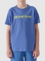 T-shirt para rapaz com estampado - azul 4FJWSS25TTSHM2186 azul