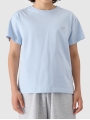 T-shirt lisa oversize para rapaz - azul 4FJWSS25TTSHM2324 azul