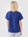 T-shirt lisa oversize para rapaz - azul 4FJWSS25TTSHM2324 azul