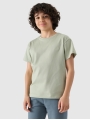 T-shirt lisa oversize para rapaz - verde 4FJWSS25TTSHM2324 Verde