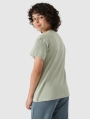 T-shirt lisa oversize para rapaz - verde 4FJWSS25TTSHM2324 Verde