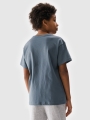 T-shirt lisa oversize para rapaz - turquesa 4FJWSS25TTSHM2324 turquesa